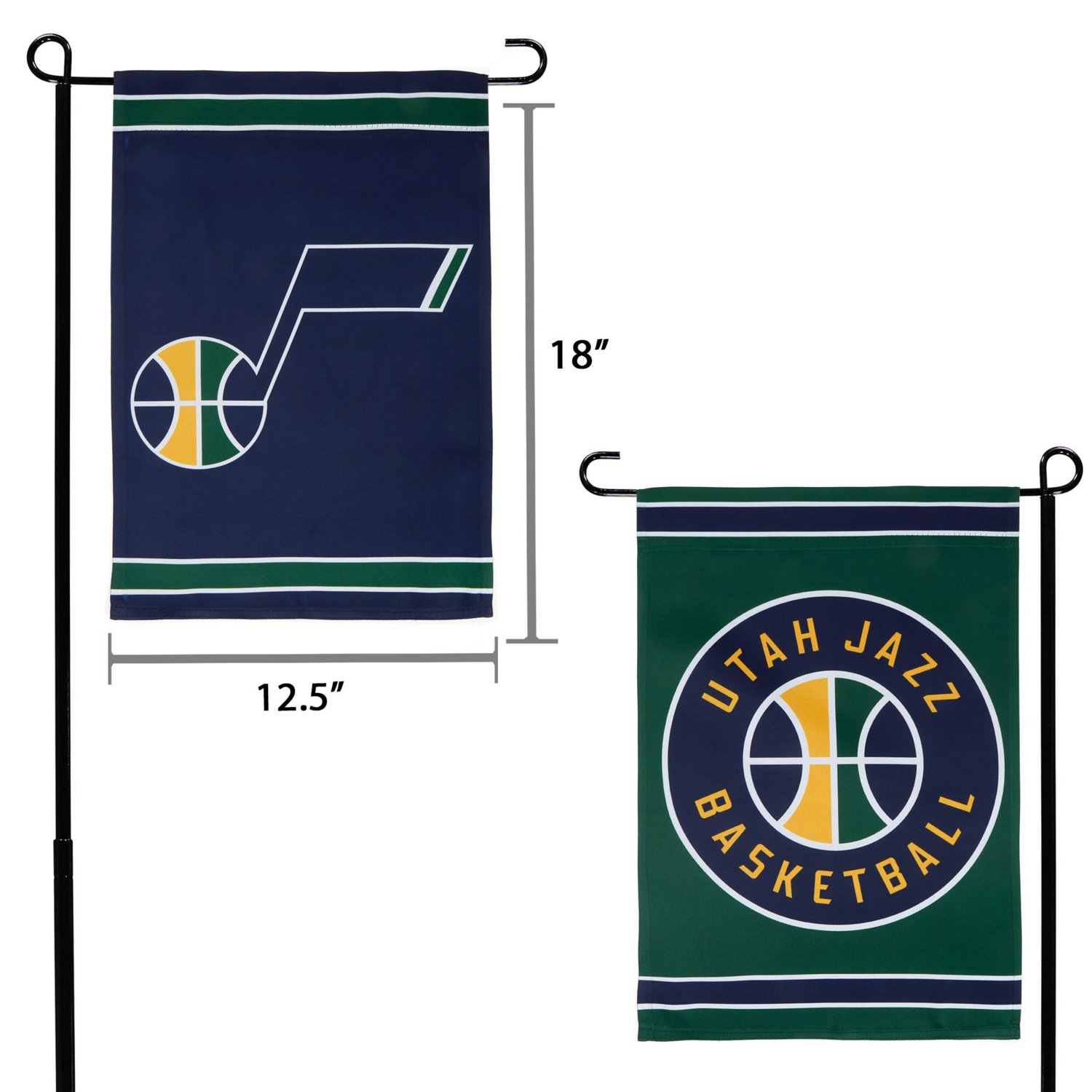 WinCraft Utah Jazz 12" x 18" Double-Sided Garden Flag